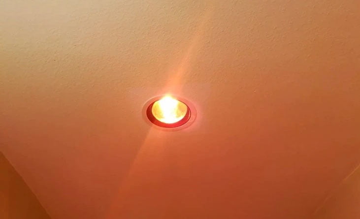 Why Red Light in the Bathroom Ceiling? And What It's For