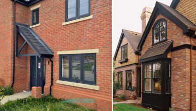 What Color Goes With Orange Brick House