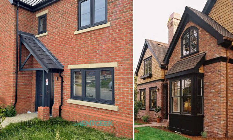 What Color Goes With Orange Brick House