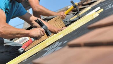 Modern smart roof with drones inspecting latest technology in roof top services