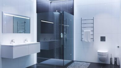 shower and toilet combo