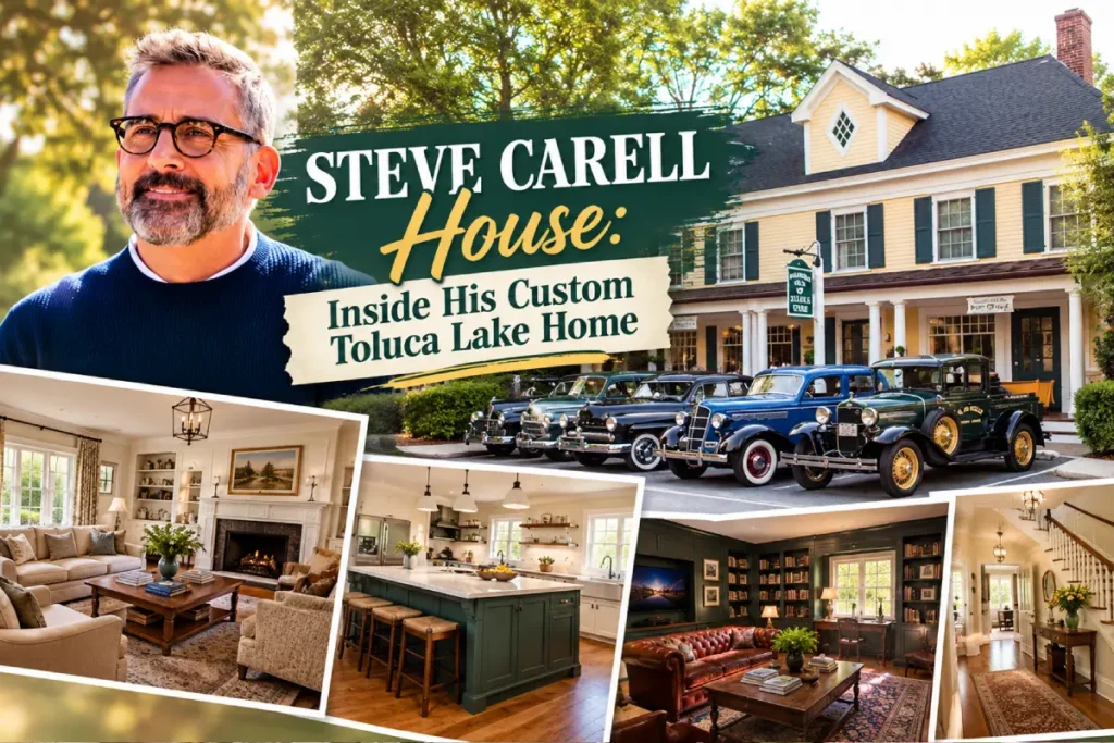 Steve Carell house in Toluca Lake with elegant home interiors