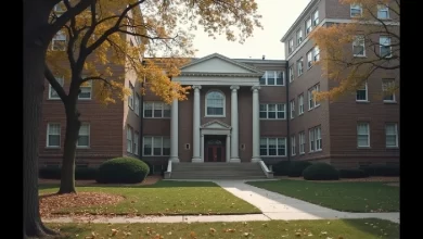 Berea Ohio bans fraternity houses: Baldwin Wallace University campus without Greek housing.