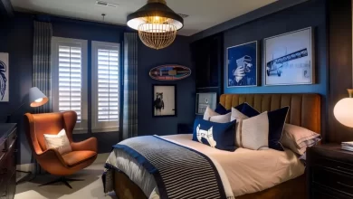 Male Bedroom Ideas - Contemporary design with wood, leather and minimalist elements for stylish men's rooms.