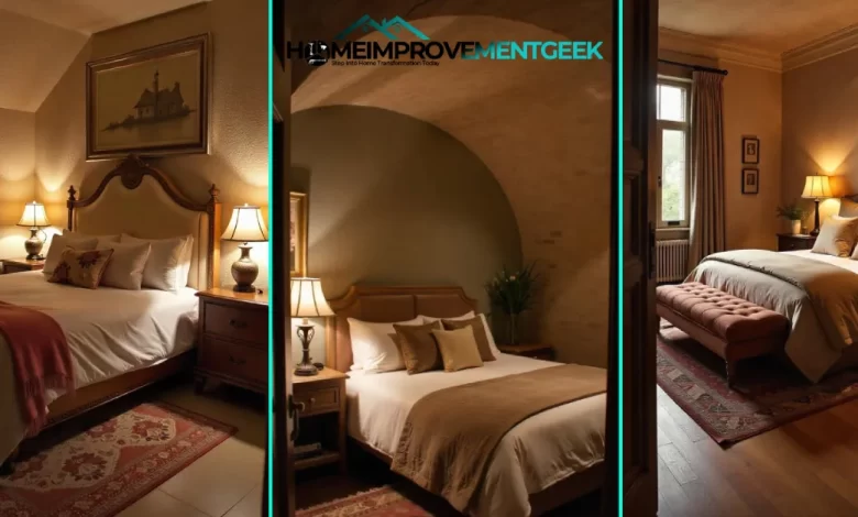15 Cellar Bedroom Ideas: Transform Your Basement into a Stylish Retreat in 2025 - Home Decor | HomeImprovementGeek Cellar Bedroom Ideas: Modern basement bedroom with stylish textiles, strategic lighting, and moisture-resistant materials.