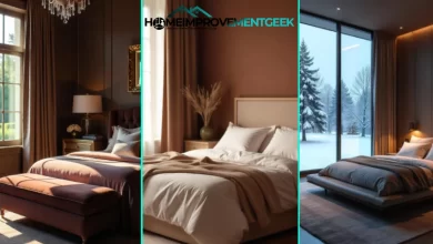 Chocolate Brown Bedroom Ideas Sloan designed with rich textures, metallic accents, and balanced lighting for a cozy sanctuary.