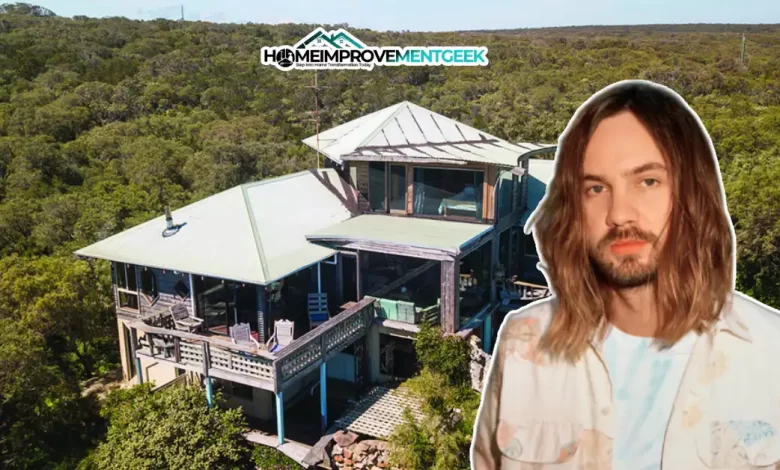 Kevin Parker House 2025: Inside Tame Impala’s Creative Living Spaces - Luxury Real Estate | HomeImprovementGeek Aerial view of Kevin Parker House nestled in lush greenery, showcasing the unique architecture and serene setting of the famed musician’s creative retreat.