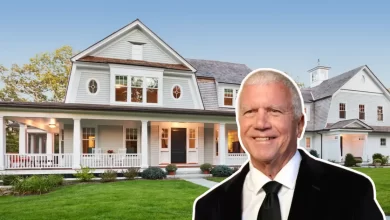 Larry Gagosian House interior showing luxury living spaces designed for art collection display and business meetings