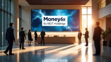 Money 6X REIT Holdings diversified real estate investment portfolio showing six property sectors