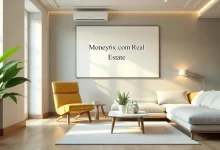 Modern real estate investment concept featuring a digital dashboard showcasing Money6x.com Real Estate’s advanced tools and market analysis for investors.