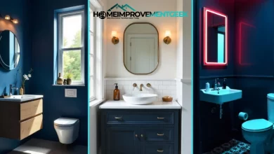 Small Navy Bathroom Ideas - 15 space-maximizing design tips for compact bathrooms in 2025