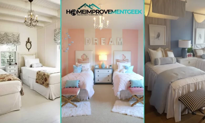 8 Fresh Twin Bedroom Ideas for Stylish Living Spaces in 2025 - Home Decor | HomeImprovementGeek Twin Bedroom Ideas - stylish twin beds with natural materials, vintage accents, and space-saving layout for 2025