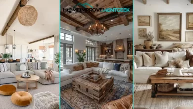 Western Living Room Ideas - Cozy leather sofa with earthy tones and natural wood elements for rustic elegance.