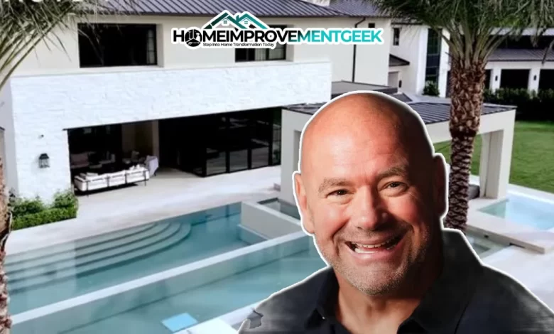 Dana White House: Inside His Powerful $50M Mansion Portfolio 2025 - Luxury Real Estate | HomeImprovementGeek Dana White standing in front of his $50 million Las Vegas mansion, representing the luxurious Dana White House featured in a 2025 property spotlight.
