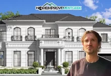 John Frusciante House exterior view showing mid-century modern architecture with pool and Hollywood Hills panoramic views in Los Angeles