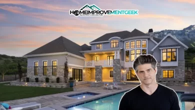 Bright, uncluttered living room with natural light and minimalist décor in the Joshua Becker House, Peoria, Arizona.