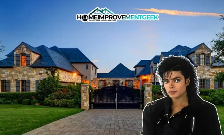 Stunning $22 Million Michael Jackson House in Los Olivos, California Revealed - Luxury Real Estate | HomeImprovementGeek Aerial view of Michael Jackson House at Neverland Ranch showing the French-Normandy mansion, amusement park rides, and sprawling 2,700-acre estate in Los Olivos, California.