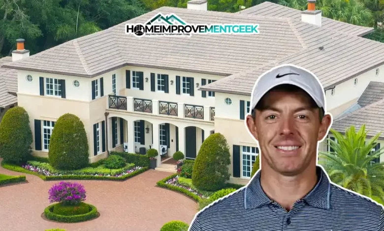 Rory McIlroy House: Inside the Golf Star's Luxury Homes and Properties - Luxury Real Estate | HomeImprovementGeek Aerial view of Rory McIlroy house in Jupiter, Florida - his $18.3 million luxury mansion featuring elegant landscaping and circular driveway in the exclusive Bear's Club community