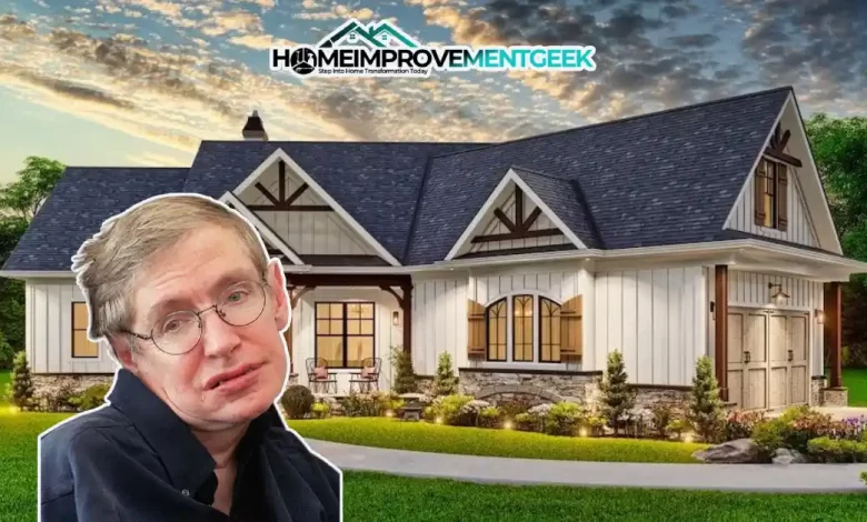 Stephen Hawking House: Inside the Genius Physicist's $3.6M Cambridge Estate - Luxury Real Estate | HomeImprovementGeek Stephen Hawking house Cambridge chalet exterior with accessible ramps, modern design, and luxury architectural features.