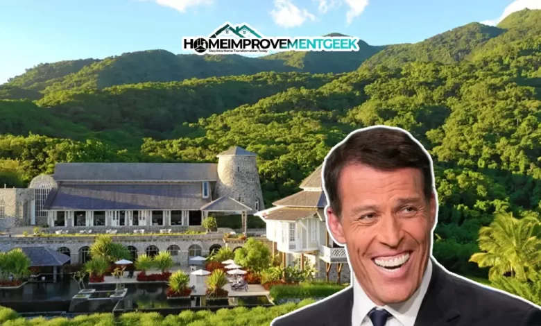 Inside Tony Robbins' $24.75 Million Florida Mansion: A Look at the Success Coach's Luxury Homes - Luxury Real Estate | HomeImprovementGeek Tony Robbins House nestled in lush greenery, showcasing his luxurious estate and motivational lifestyle.