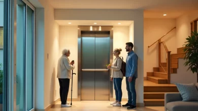 Modern home elevator treeleftbigshop installation showing benefits of accessibility and convenience for families