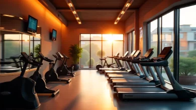 Modern home gym setup showing how to evaluate fitnara equipment with environmental monitoring displays for optimal workout space