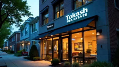 Tokash Real Estate office building at 295 Snyder Ave Berkeley Heights NJ with professional signage and landscaped entrance