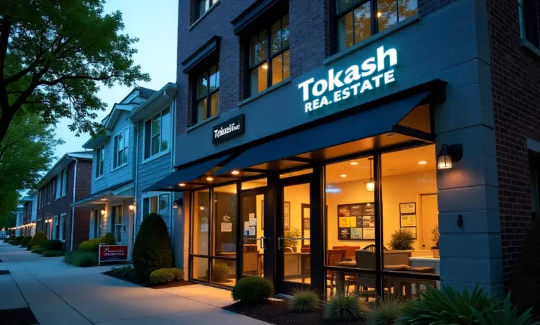 Tokash Real Estate office building at 295 Snyder Ave Berkeley Heights NJ with professional signage and landscaped entrance