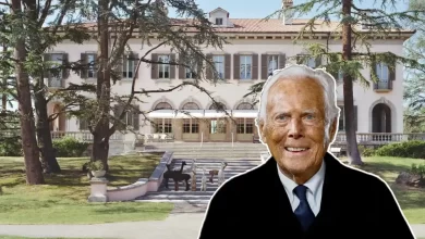 Giorgio Armani house interior design luxury minimalist living room neutral colors clean lines