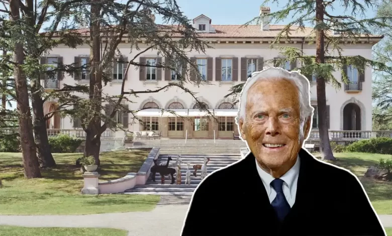 Giorgio Armani house interior design luxury minimalist living room neutral colors clean lines