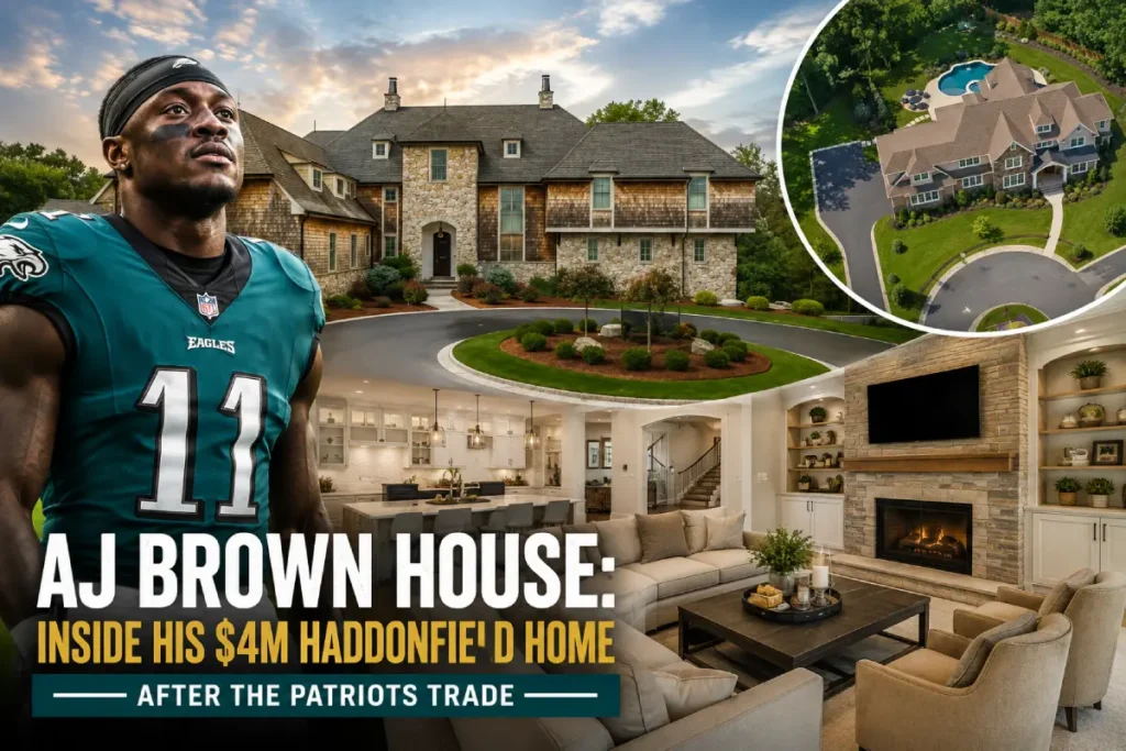 AJ Brown’s $4 million Haddonfield, New Jersey home with interior living space