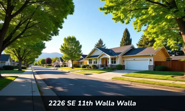 2226 SE 11th Walla Walla residential home with front yard and mature trees in Southeast neighborhood
