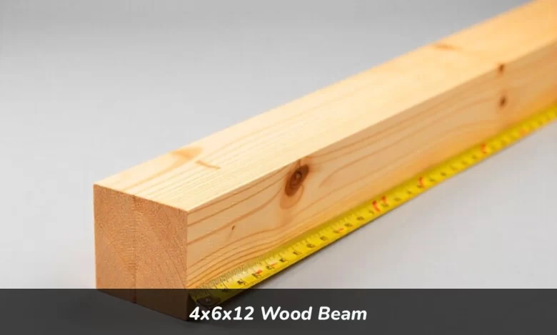 4x6x12 wood beam showing actual dimensions and grain texture for construction projects