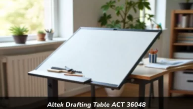 Altek Drafting Table ACT 36048 with adjustable tilt and metal frame for architects and engineers professional workspace