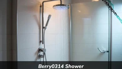 Berry0314 Shower system installed in modern bathroom with rainfall showerhead and smart controls