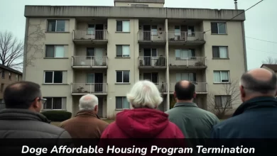 DOGE affordable housing program termination affects seniors and low-income families in apartment buildings across America