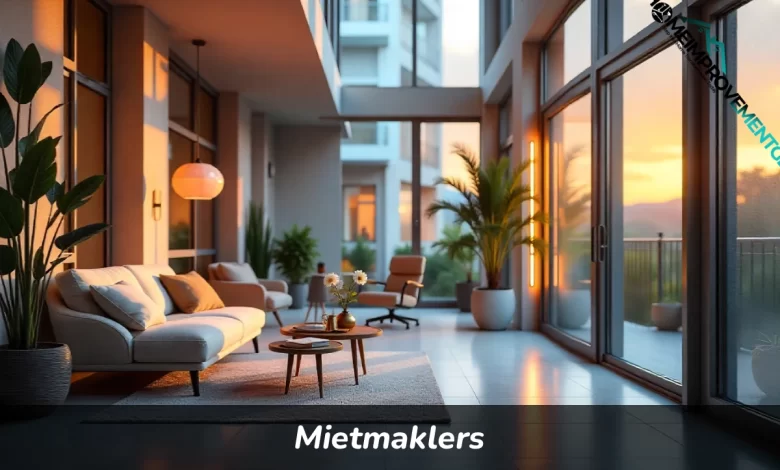 Mietmakler helping tenant find rental apartment in Germany with keys and documents