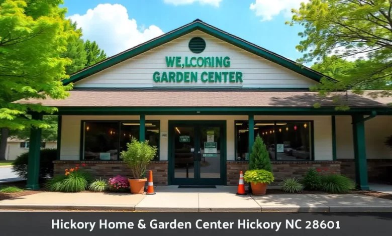 Hickory Home Garden Center storefront in Hickory NC showing outdoor power equipment and garden supplies