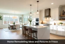 Home Remodeling Ideas and Pictures in Frisco kitchen with white cabinets and open layout
