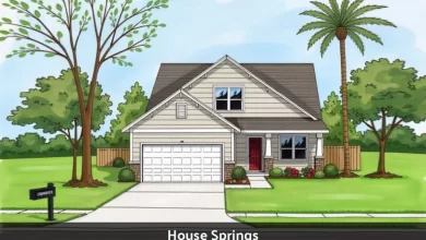 House Springs Missouri countryside with rolling hills homes and natural landscape in Jefferson County near St Louis