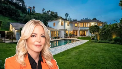 Jeanie Buss home exterior view showing beachfront property in Playa del Rey near Lakers training facility