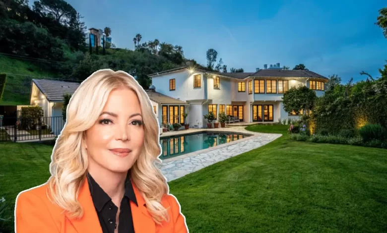 Jeanie Buss home exterior view showing beachfront property in Playa del Rey near Lakers training facility
