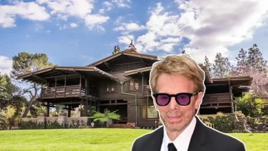 Jerry Bruckheimer House in Hollywood Hills with infinity pool and floor-to-ceiling glass walls overlooking Los Angeles
