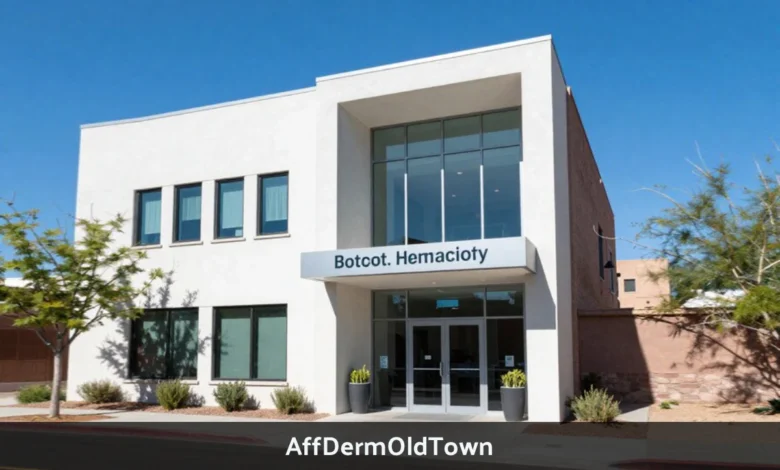 AffDermOldTown dermatology clinic building in Scottsdale offering skin cancer treatment and Mohs surgery services