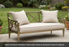 Chair Furniture Venetian Sofa 2250-6300 at Howard Lorton Furniture outdoor patio with cast aluminum frame and cushions