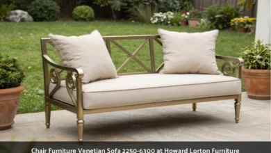 Chair Furniture Venetian Sofa 2250-6300 at Howard Lorton Furniture outdoor patio with cast aluminum frame and cushions