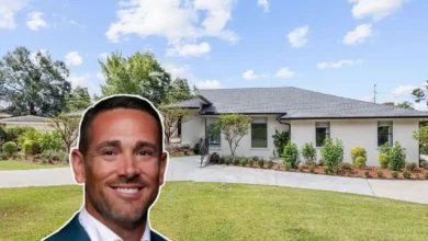 Matt LaFleur's house exterior in De Pere Wisconsin showing modern single family home on large lot