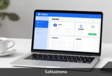 Sofoximmo property management platform dashboard showing rent collection and tenant communication features
