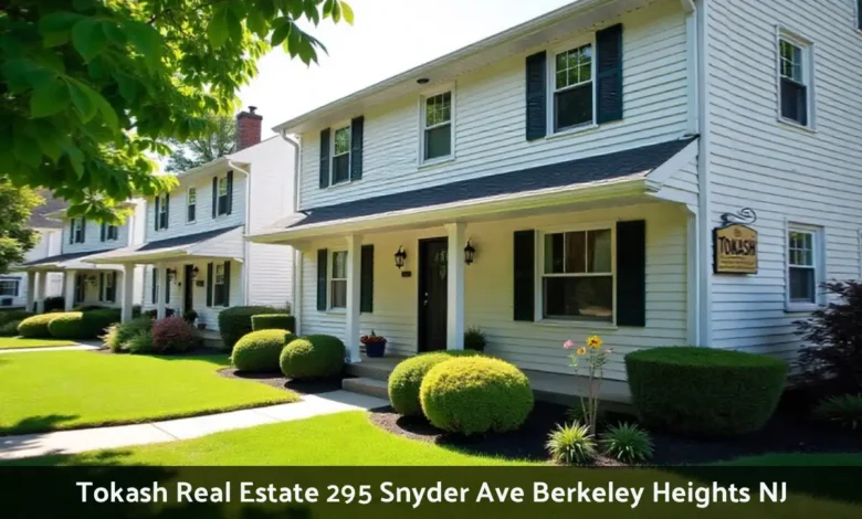 Tokash Real Estate 295 Snyder Ave Berkeley Heights NJ office with garden center and property services signage