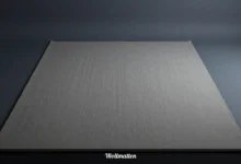 Natural Wollmatten wool rug in modern living room showing texture and durability